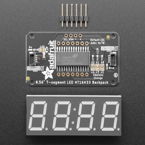 디바이스마트,LED/LCD > FND/도트매트릭스 > FND(세그먼트LED) > FND 모듈,Adafruit,Adafruit 0.56' 4-Digit 7-Segment Display w/I2C Backpack - Red [ada-878],배열 : 4자리 / 사이즈 : 0.56inch / 색상 : 레드(Red)