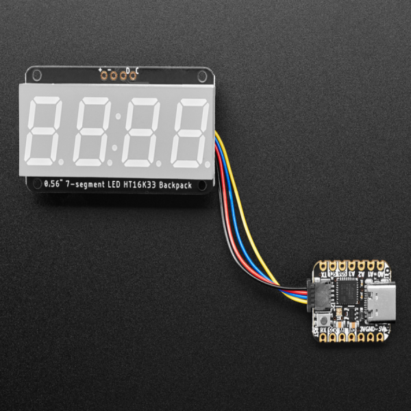 디바이스마트,LED/LCD > FND/도트매트릭스 > FND(세그먼트LED) > FND 모듈,Adafruit,Adafruit 0.56' 4-Digit 7-Segment Display w/I2C Backpack - Red [ada-878],배열 : 4자리 / 사이즈 : 0.56inch / 색상 : 레드(Red)