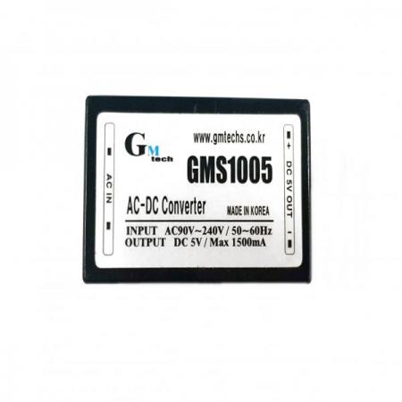 디바이스마트,전원/파워/배터리 > SMPS > On-Board 타입 > 1채널 (Single),지엠테크,GMS1005,On board 타입 1채널 7.5W SMPS / 출력전압 : 5V / 출력전류 : 1.5A / 입력전압 : AC 90~240V / 변환효율 : 72% / 지엠테크
