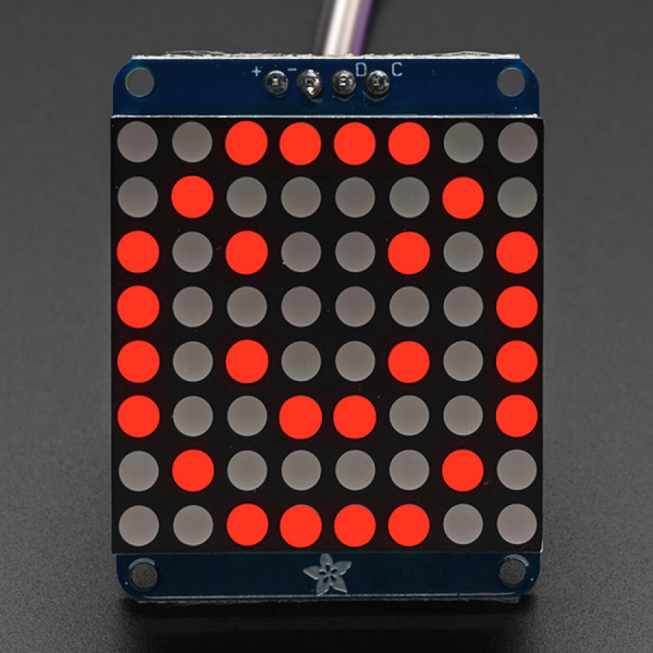 디바이스마트,LED/LCD > FND/도트매트릭스 > 도트매트릭스 > 8X8 도트매트릭스,Adafruit,Adafruit Small 1.2인치 8x8 LED Matrix w/I2C Backpack - Red [ada-1049],배열 : 8x8 / 사이즈 : 1.2inch / 픽셀 : 64 / 색상 : 레드(Red)