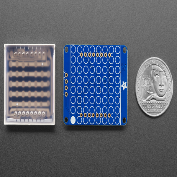 디바이스마트,LED/LCD > FND/도트매트릭스 > 도트매트릭스 > 8X8 도트매트릭스,Adafruit,Adafruit Small 1.2인치 8x8 LED Matrix w/I2C Backpack - Red [ada-1049],배열 : 8x8 / 사이즈 : 1.2inch / 픽셀 : 64 / 색상 : 레드(Red)