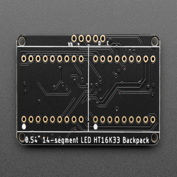 디바이스마트,MCU보드/전자키트 > 디스플레이 > 세그먼트,Adafruit,Quad Alphanumeric Display - Yellow 0.54' Digits w/ I2C Backpack [ada-2158],모든 알파벳 및 숫자가 표현 가능한 14세그먼트 LED 디스플레이입니다.