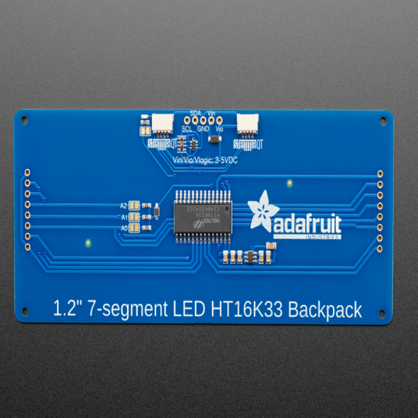 디바이스마트,LED/LCD > FND/도트매트릭스 > FND(세그먼트LED) > FND,Adafruit,Adafruit 1.2' 4-Digit 7-Segment Display w/I2C Backpack - Yellow [ada-1269],배열 : 4자리 / 사이즈 : 1.2inch / 색상 : 옐로우(Yellow) / :