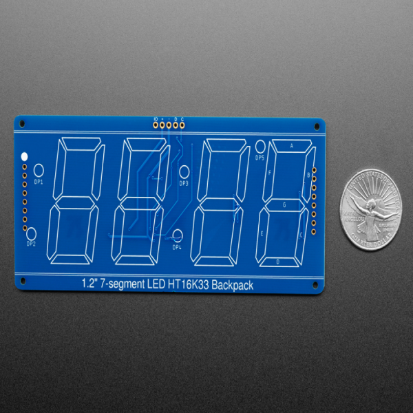 디바이스마트,LED/LCD > FND/도트매트릭스 > FND(세그먼트LED) > FND,Adafruit,Adafruit 1.2' 4-Digit 7-Segment Display w/I2C Backpack - Yellow [ada-1269],배열 : 4자리 / 사이즈 : 1.2inch / 색상 : 옐로우(Yellow) / :