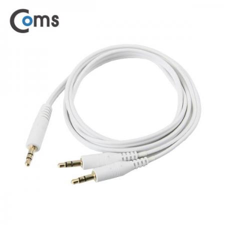 디바이스마트,케이블/전선 > 영상/음향 케이블 > 스테레오/RCA 케이블,Coms,스테레오 케이블 Y형 1M White [BU783],Y형 스테레오 케이블 / 길이 : 1M / 색상 : 화이트
