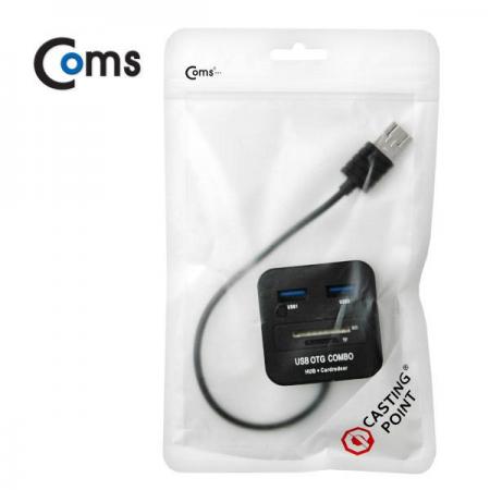 디바이스마트,컴퓨터/모바일/가전 > 저장장치 > 메모리카드/리더기 > 리더기/수납케이스,Coms,OTG 카드리더기(USB/Micro 5P), 2in1 USB 2.0 2Port, SD/Micro SD [IT261],2in1 USB 2.0 2Port, SD/Micro SD