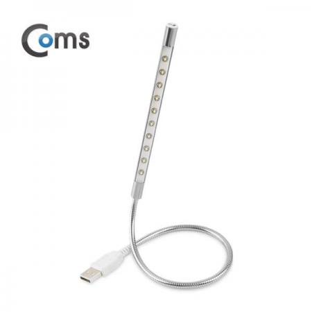 디바이스마트,컴퓨터/모바일/가전 > 가구/사무용품/공구 > 조명기기 > 전구(램프),Coms,USB 램프(라인/막대형) 10LED/터치(on/off) Silver [ITB844],유연한 플렉시블 타입 / 자유로운 각도조절 / 원터치 ON, OFF 스위치 내장