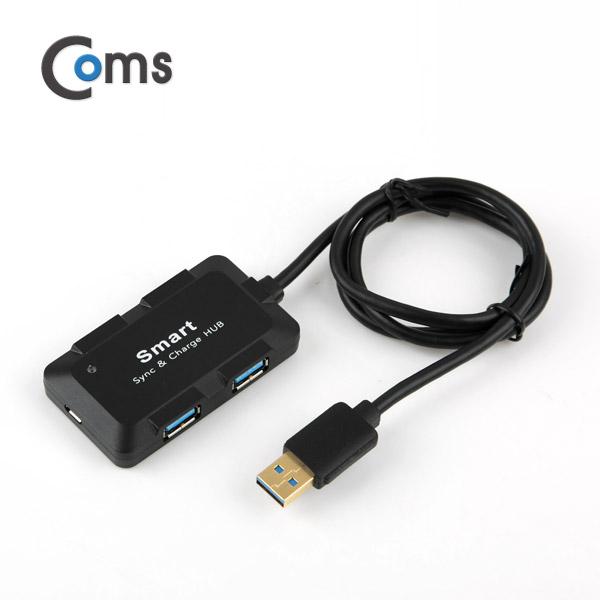 USB 3.0 허브(4P/무전원) 검정, 충전용 [FW906]