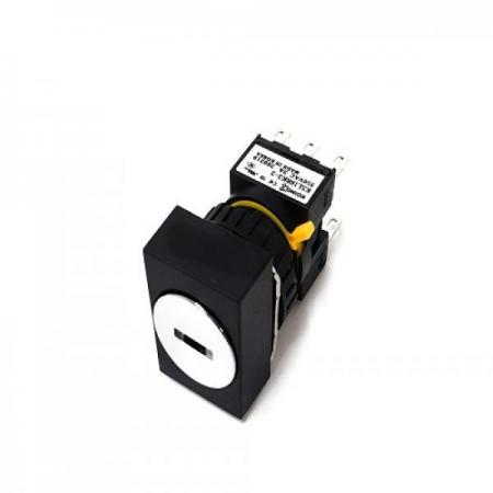 디바이스마트,스위치/부저/전기부품 > 산업용 스위치/제어 기기 > 제어/안전 스위치,Koino,셀렉터 키 스위치 KSL-16RK3-2,은합금으로 제작되었으며, 접점은 일반 기계 부품에서부터 저전류를 사용하는 곳까지 폭넓게 사용가능. 중국 국가 강제성 상품인증