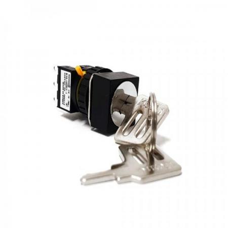 디바이스마트,스위치/부저/전기부품 > 산업용 스위치/제어 기기 > 제어/안전 스위치,Koino,셀렉터 키 스위치 KSL-16SAK3-2,은합금으로 제작되었으며, 접점은 일반 기계 부품에서부터 저전류를 사용하는 곳까지 폭넓게 사용가능. 중국 국가 강제성 상품인증