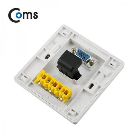 디바이스마트,커넥터/PCB > 플러그/잭 > 매입형 소켓 > 페이스플레이트/프레임,Coms,HDMI 월 플레이트 (HDMI 꺾임형/RGB/3RCA) [IB406],월 플레이트 / HDMI 포트(꺾임형) + RGB(D-sub) + 컴포넌트 RCA x3