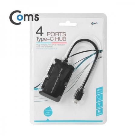 디바이스마트,컴퓨터/모바일/가전 > 네트워크/케이블/컨버터/IOT > 인터넷공유기/허브/랜카드 > USB허브/포트 확장 도킹스테이션,Coms,USB 3.1 허브(Type C) USB 4Port [FW331],(Type C) USB 4Port