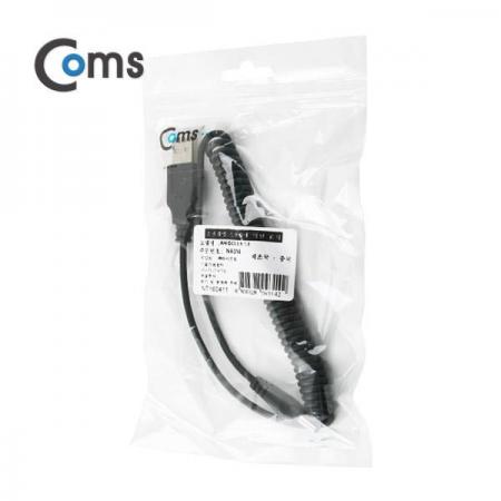 디바이스마트,케이블/전선 > USB 케이블 > 충전케이블(MM) > DC 전원 충전케이블,Coms,USB 전원 케이블(스프링/DC 3.5 x 1.1) [NA314],USB 전원 연결용 스프링 케이블 / 규격 : DC 3.5mm x 1.1mm