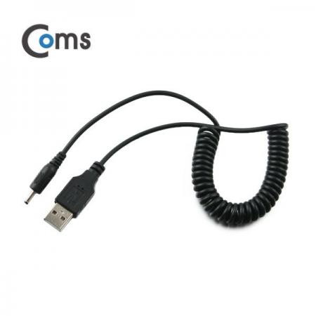 디바이스마트,케이블/전선 > USB 케이블 > 충전케이블(MM) > DC 전원 충전케이블,Coms,USB 전원 케이블(스프링/DC 3.5 x 1.3) [NA313],USB 전원 연결용 스프링 케이블 / 규격 : DC 3.5mm x 1.3mm