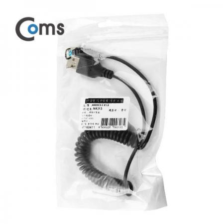 디바이스마트,케이블/전선 > USB 케이블 > 충전케이블(MM) > DC 전원 충전케이블,Coms,USB 전원 케이블(스프링/DC 3.5 x 1.3) [NA313],USB 전원 연결용 스프링 케이블 / 규격 : DC 3.5mm x 1.3mm