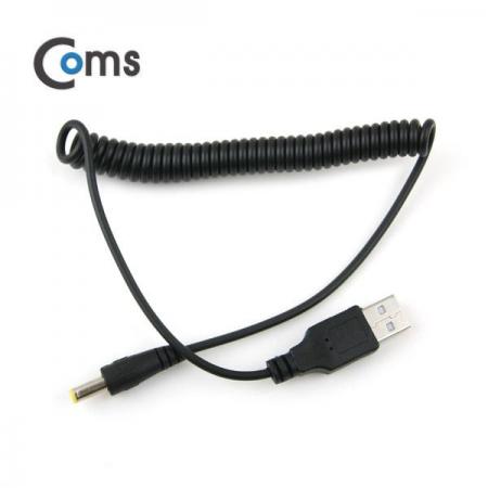 디바이스마트,케이블/전선 > USB 케이블 > 충전케이블(MM) > DC 전원 충전케이블,Coms,USB 전원 케이블(스프링/DC 4.7 x 1.7) [NA317],USB 전원 연결용 스프링 케이블 / 규격 : DC 4.7mm x 1.7mm