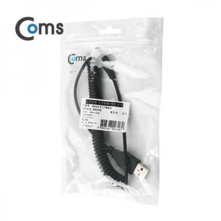 디바이스마트,케이블/전선 > USB 케이블 > 충전케이블(MM) > DC 전원 충전케이블,Coms,USB 전원 케이블(스프링/DC 4.7 x 1.7) [NA318],USB 전원 연결용 스프링 케이블 / 규격 : DC 4.7mm x 1.7mm