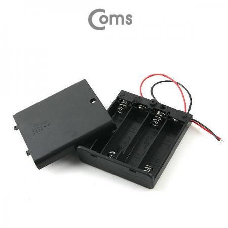 디바이스마트,전원/파워/배터리 > 배터리/배터리홀더 > 배터리홀더 Holder > AA용 홀더,Coms,건전지 홀더 케이스, AA*4ea(2선전원) [BE441],셀 규격 : AA형 / 셀 갯수 : 4개(직렬) / 전압 : 6V / 출력단자 : 피복전선