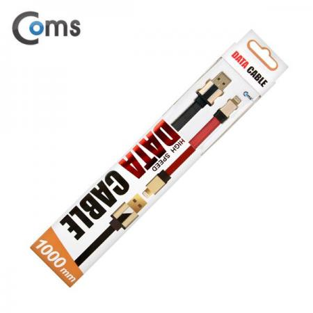 디바이스마트,컴퓨터/모바일/가전 > 스마트폰/스마트기기 > 케이블/젠더 > 애플 전용 케이블,Coms,라이트닝 케이블 USB/Lightning 8P (Flat Metal), 1M [FW339],USB/Lightning 8P (Flat Metal), 1M