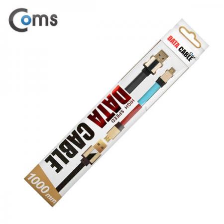 디바이스마트,컴퓨터/모바일/가전 > 스마트폰/스마트기기 > 케이블/젠더 > 마이크로 5핀 케이블,Coms,안드로이드 케이블 USB/Micro USB (Flat Metal), 1M [FW342],USB/Micro USB (Flat Metal), 1M