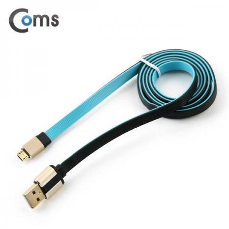 디바이스마트,컴퓨터/모바일/가전 > 스마트폰/스마트기기 > 케이블/젠더 > 마이크로 5핀 케이블,Coms,안드로이드 케이블 USB/Micro USB (Flat Metal), 1M [FW342],USB/Micro USB (Flat Metal), 1M