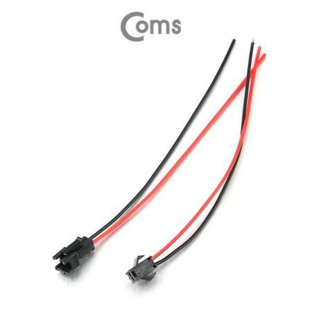 디바이스마트,케이블/전선 > 점퍼/하네스/악어/바나나 > 점퍼 와이어/케이블,Coms,점퍼 케이블(2P) 연장 30cm, Red/Black [BE448],점퍼 2핀 연장 케이블 / 길이 : 30cm / 색상 : Red/Black
