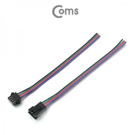 디바이스마트,케이블/전선 > 점퍼/하네스/악어/바나나 > 점퍼 와이어/케이블,Coms,점퍼 케이블(4P) 연장 30cm, Red/Black/Green/Blue [BE449],점퍼 4핀 연장 케이블 / 길이 : 30cm / 색상 : Red/Black/Green/Blue