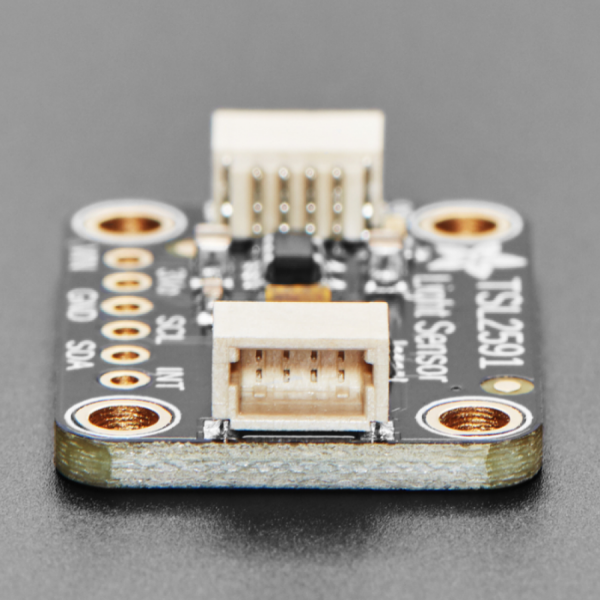 디바이스마트,MCU보드/전자키트 > 센서모듈 > 빛/조도/컬러/UV > 빛/조도/CdS센서,Adafruit,Adafruit TSL2591 High Dynamic Range Digital Light Sensor [ada-1980],CdS Cell에 비해 정확하고, 조도를 수치로 측정할 수 있으며, 변경되는 빛을 188 uLux부터 88,000 Lux까지 그 때 그때 탐지, 측정할 수 있음 /  IR, Full Spectrum(또는 가시광선) 모두 개별적으로 측정 가능 / Dinamic Range 600,000,000:1 (HDR) / built in ADC - 라즈베리파이, 아두이노 등 대부분의 MCU와 활용 가능 / 소비전력 : 0.4mA(작동시), 5 uA(대기시)