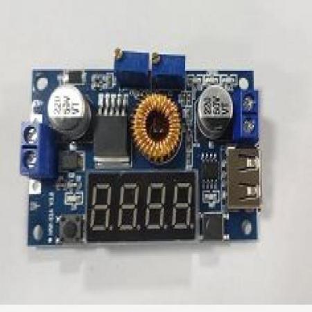 디바이스마트,MCU보드/전자키트 > 전원/신호/저장/응용 > 레벨컨버터/전압관리,SZH,FND 강하형 DC-DC 5A USB 컨버터 [SZH-PWSDF-033],벅(BUCK) / Step-Down / FND 표시기 및 V-Meter 기능 내장 / 정전압, 정전류 모듈 / 5~36V의 입력 전압을 1.25~32V로 변환 / 최대 96% 효율 / 68.2mm * 38.8mm * 15mm