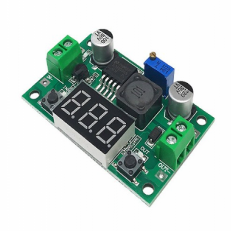 디바이스마트,MCU보드/전자키트 > 전원/신호/저장/응용 > 레벨컨버터/전압관리,SZH,FND 전압표시 LM2596 강하형 DC-DC 가변 컨버터 [SZH-PWSDF-042],벅(BUCK) / Step-Down / FND 전압 표시기(self-calibration) 내장 / 4.0V ~ 40V 입력 전압을 1.25V ~ 37V으로 변환 출력 / 연속 가변 / 변환 효율 최대 94%