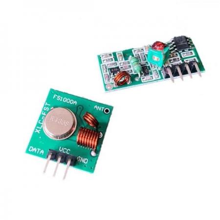 디바이스마트,MCU보드/전자키트 > 통신/네트워크 > RF/LoRa,SZH,433MHz RF 무선 송수신모듈 세트 [SZH-RFBB-019],리모트 컨트롤 스위치, 수신 모듈, 도난 방지 프로젝트 등에 활용할 수 있는 RF 무선 송수실 모듈 세트 / 수신 모듈, 송신 모듈 각 1개 세트 구성 / 433.92MHz / 크기 : 30mm * 14mm * 7mm (수신 모듈),  19 * 19mm (송신 모듈)