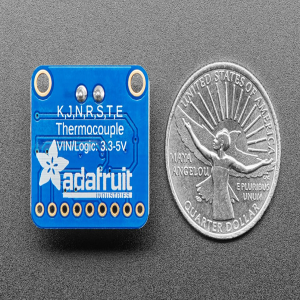 디바이스마트,MCU보드/전자키트 > 센서모듈 > 온도/습도 > 온도센서,Adafruit,MAX31856 서모커플 증폭 모듈 Adafruit Universal Thermocouple Amplifier MAX31856 Breakout [ada-3263],K, J, N, R, S, T, E, or B type 등 모든 타입의 서모커플과 호환되는 모듈 / 인터페이스 :  4-wire SPI / -210°C ~ 1800°C output / 초 고정밀 해상도 : 0.0078125° / 3.3V ~ 5V (파워, 로직) / 서모커플 미포함(별매), 2Pin 터미널블록, 핀헤더 포함