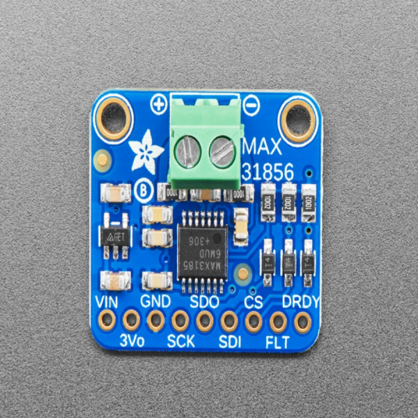 디바이스마트,MCU보드/전자키트 > 센서모듈 > 온도/습도 > 온도센서,Adafruit,MAX31856 서모커플 증폭 모듈 Adafruit Universal Thermocouple Amplifier MAX31856 Breakout [ada-3263],K, J, N, R, S, T, E, or B type 등 모든 타입의 서모커플과 호환되는 모듈 / 인터페이스 :  4-wire SPI / -210°C ~ 1800°C output / 초 고정밀 해상도 : 0.0078125° / 3.3V ~ 5V (파워, 로직) / 서모커플 미포함(별매), 2Pin 터미널블록, 핀헤더 포함
