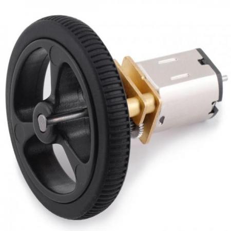 디바이스마트,기계/제어/로봇/모터 > 모터류 > DC기어드모터 > CarbonBrush모터,Pololu,카본브러쉬 감속모터 30:1 Micro Metal Gearmotor HPCB 12V with Extended Motor Shaft #3049,Carbon Brush, High-Power, 12V Brushed DC Motor / 29.86:1 메탈 기어박스 / 9mm 길이, 3mm 직경의 D형 기어박스 샤프트 / 4.5 x 1mm 확장 모터 샤프트 포함 / 1000RPM, 100mA (No load), 0.6kg-cm 0.8A (Stall)