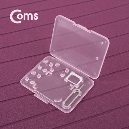 디바이스마트,컴퓨터/모바일/가전 > 저장장치 > 메모리카드/리더기 > 리더기/수납케이스,Coms,여행용 유심메모리 케이스(50*65mm) 핀셋, 마이크로유심 가이드(핑크) [LC9774],핑크