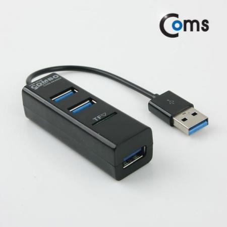 디바이스마트,컴퓨터/모바일/가전 > 저장장치 > 메모리카드/리더기 > 리더기/수납케이스,Coms,USB 2.0 카드리더기, USB 3Port (Black) [IB603],Black