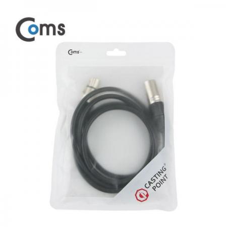 디바이스마트,케이블/전선 > 영상/음향 케이블 > 스피커/마이크로 케이블,Coms,캐논 케이블 연장 1.5M [IB961],캐논 연장 케이블 / M-F 타입 / 길이 : 1.5M / 색상 : 블랙