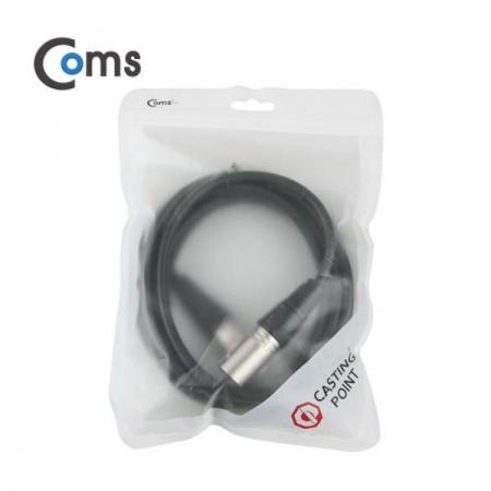 디바이스마트,케이블/전선 > 영상/음향 케이블 > 스피커/마이크로 케이블,Coms,캐논 케이블 연장 3M [IB962],캐논 연장 케이블 / M-F 타입 / 길이 : 3M / 색상 : 블랙