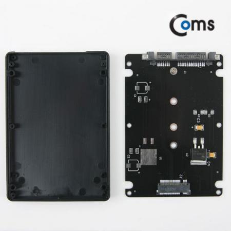 디바이스마트,컴퓨터/모바일/가전 > 노트북ㆍ태블릿 > 도난방지/포트/외장케이스 > 외장케이스/부스터,Coms,SATA 컨버터(M.2 to SATA) 2.5인치 케이스형 [KS512],플라스틱 SATA7+15Pin