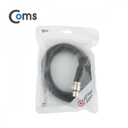 디바이스마트,케이블/전선 > 영상/음향 케이블 > 스피커/마이크로 케이블,Coms,캐논(F)/6.3 Mono(M) 케이블 1.5M [IB964],캐논 to 6.3 모노 케이블 / F-M 타입 / 길이 : 1.5M / 색상 : 블랙