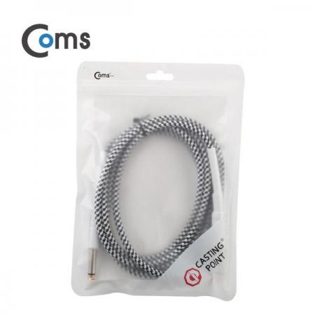 디바이스마트,케이블/전선 > 영상/음향 케이블 > 스피커/마이크로 케이블,Coms,모노 6.5(5.5) 케이블 2M - 6.5 Mono M/M [IB958],모노 6.5(5.5) 케이블 / M-M 타입 / 길이 : 2M / 색상 : 블랙