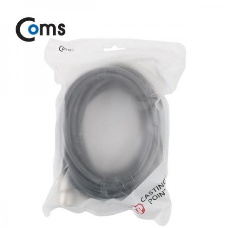 디바이스마트,케이블/전선 > 영상/음향 케이블 > 스피커/마이크로 케이블,Coms,캐논(F)/6.3 Mono(M) 케이블 5M - 3P Mic(F)/6.3 Mono(M) [IB966],캐논 to 6.3 모노 변환 케이블 / F-M 타입 / 길이 : 5M / 색상 : 블랙