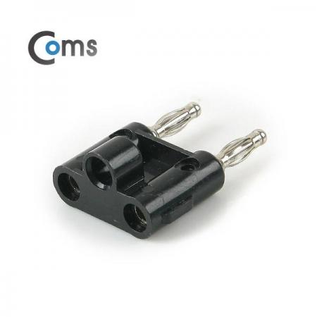 디바이스마트,케이블/전선 > 영상/음향 케이블 > 스테레오/RCA 케이블,Coms,바나나 플러그(적색/흑색) 1세트 [BB913],2열 바나나 플러그 / 적색 + 흑색 1세트 / 2개입