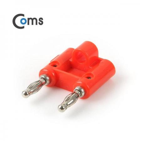 디바이스마트,케이블/전선 > 영상/음향 케이블 > 스테레오/RCA 케이블,Coms,바나나 플러그(적색/흑색) 1세트 [BB913],2열 바나나 플러그 / 적색 + 흑색 1세트 / 2개입