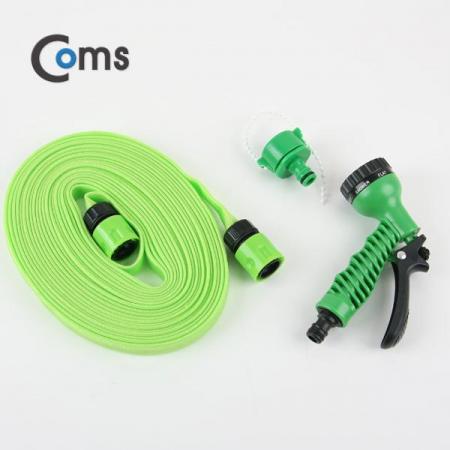 디바이스마트,화학/산업/안전 > 배관/호스/유.공압 > 호스/튜브,Coms,가정용 호스 세트/플랫형 (호스 10M) [IB486],매직호스/스프레이건/연결젠더