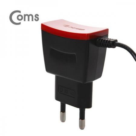 디바이스마트,컴퓨터/모바일/가전 > 스마트폰/스마트기기 > 충전기/보조배터리 > 일반충전기,Coms,G POWER 가정용 5V/2A 충전기 (케이블 일체형) [SR2068],(케이블 일체형) / Micro5핀 / 1.2M/블랙