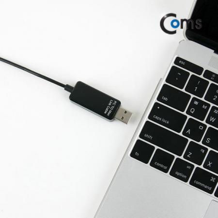 디바이스마트,컴퓨터/모바일/가전 > 스마트폰/스마트기기 > 케이블/젠더 > 기타 케이블,Coms,USB 데이터 케이블, (PC to MAC) /데이터 전송 전용(USB 2.0) [DM190],데이터 전송 전용(USB 2.0)