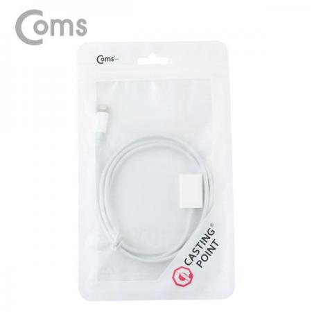 디바이스마트,컴퓨터/모바일/가전 > 스마트폰/스마트기기 > 케이블/젠더 > 애플 전용 케이블,Coms,라이트닝 케이블(연장), 1M [IB204],(연장), 1M