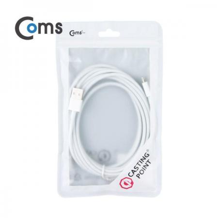 디바이스마트,컴퓨터/모바일/가전 > 스마트폰/스마트기기 > 케이블/젠더 > 애플 전용 케이블,Coms,라이트닝 케이블(고급) 2M [IB201],(고급) 2M