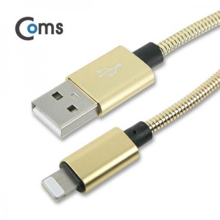 디바이스마트,컴퓨터/모바일/가전 > 스마트폰/스마트기기 > 케이블/젠더 > 애플 전용 케이블,Coms,라이트닝 케이블 1M Gold, 메탈 스프링 재질 [IB090],1M Gold, 메탈 스프링 재질